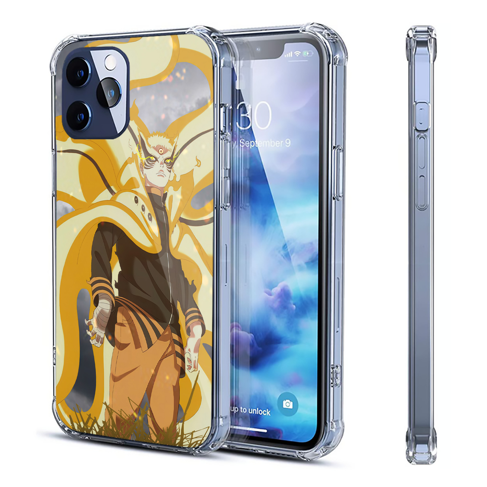 （画像用） NARUTO -ナルト- NARUTO -ナルト- 疾風伝 【iPhone 12シリーズ対応】透明スマホケース（クリアソフトケース）